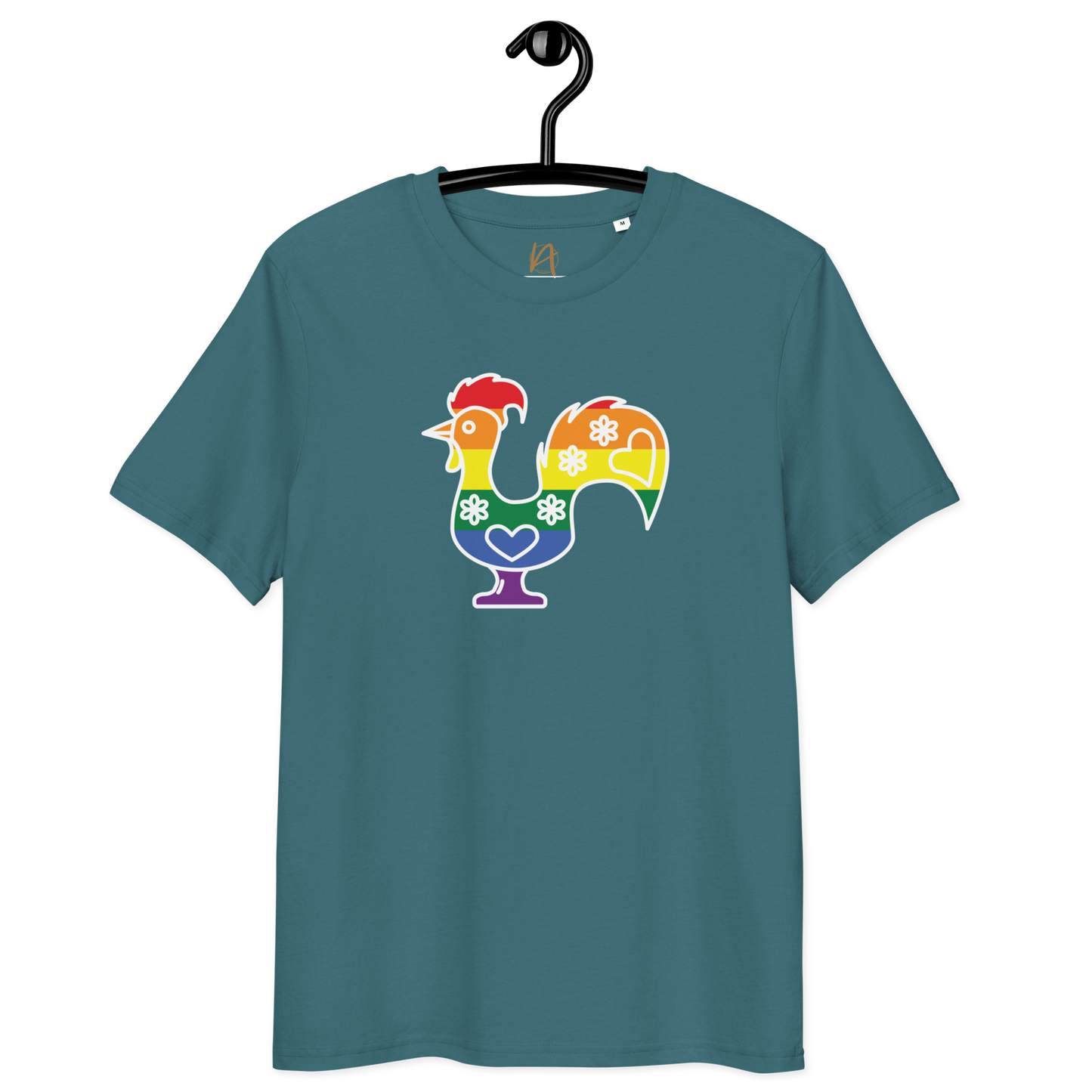 Galo de Barcelos LGBTQIA+ - T-shirt Stanley/Stella unissexo de algodão orgânico