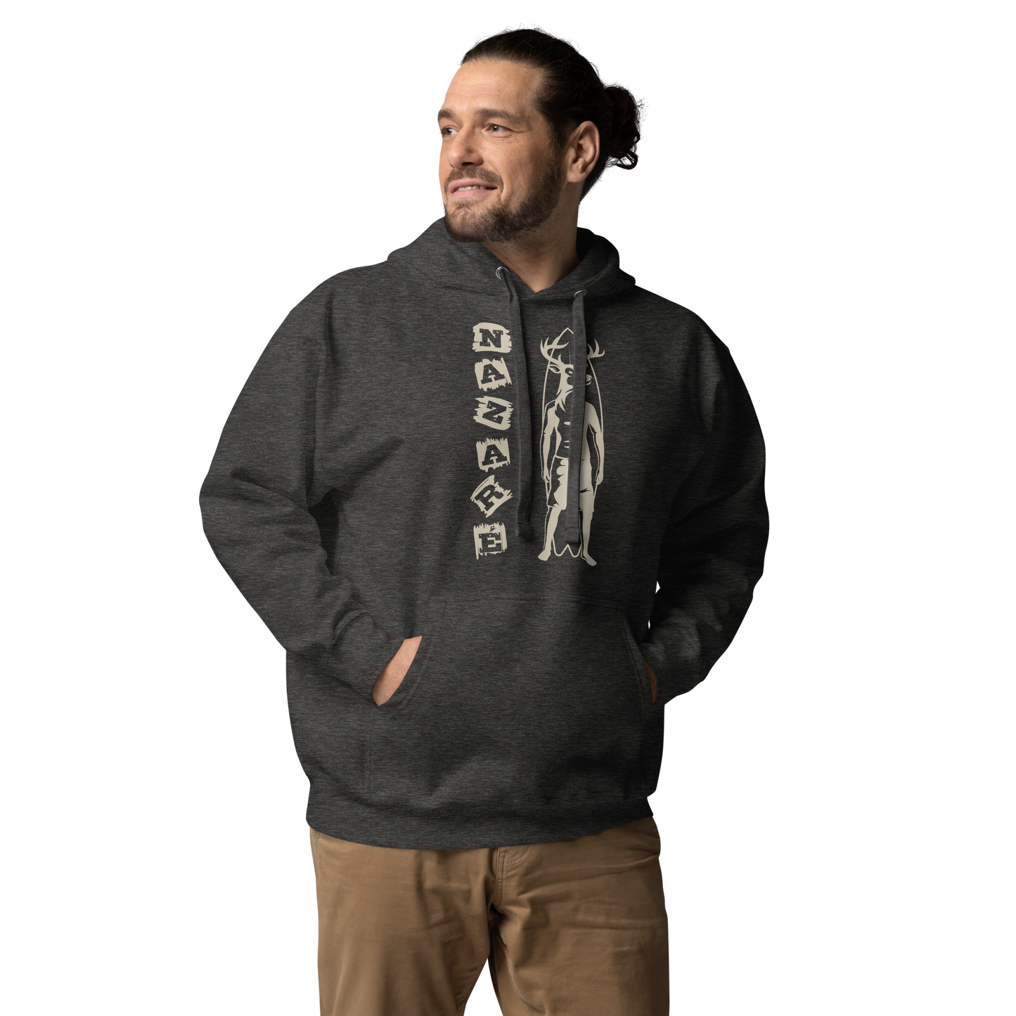 Nazaré surf - Hoodie Premium Cotton Heritage unissexo