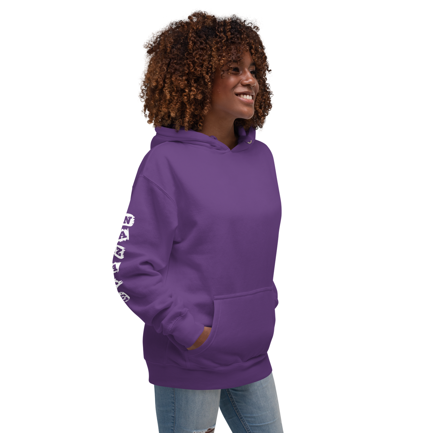 Nazaré surf 03 - Hoodie Premium Cotton Heritage unissexo (costas e mangas)