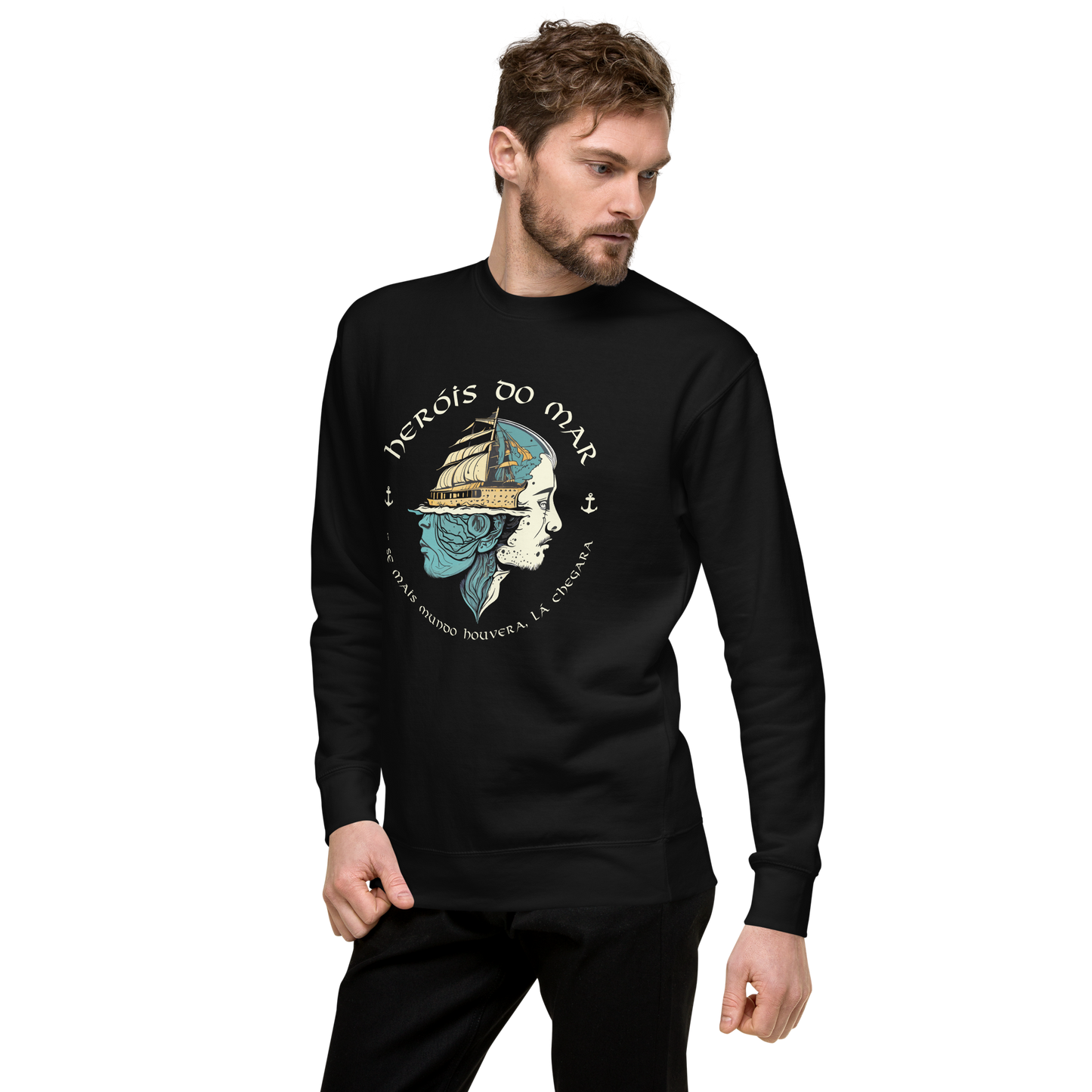 Heróis do mar 05 - Sweatshirt Cotton Heritage premium unisssexo