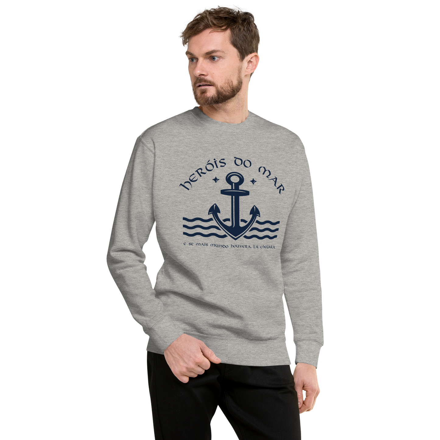 Heróis do mar 10 - Sweatshirt Cotton Heritage premium unisssexo