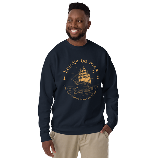 Heróis do mar 01 - Sweatshirt Cotton Heritage premium unisssexo