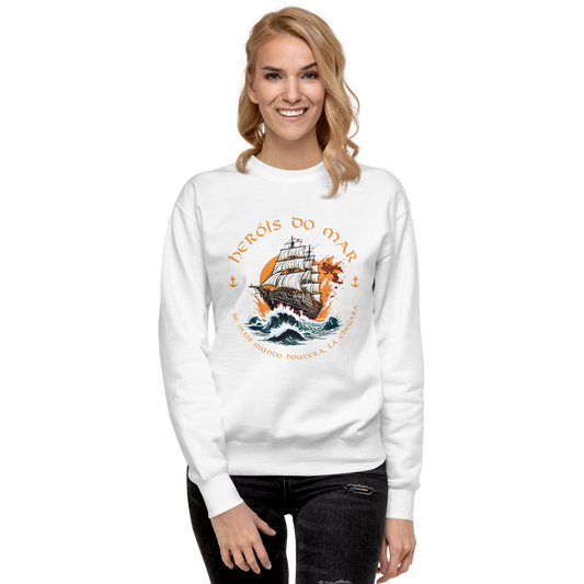 Heróis do mar 03 - Sweatshirt Cotton Heritage premium unisssexo