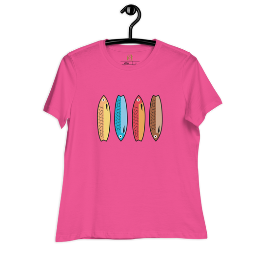 As sardinhas - T-shirt mulher Bella + Canvas