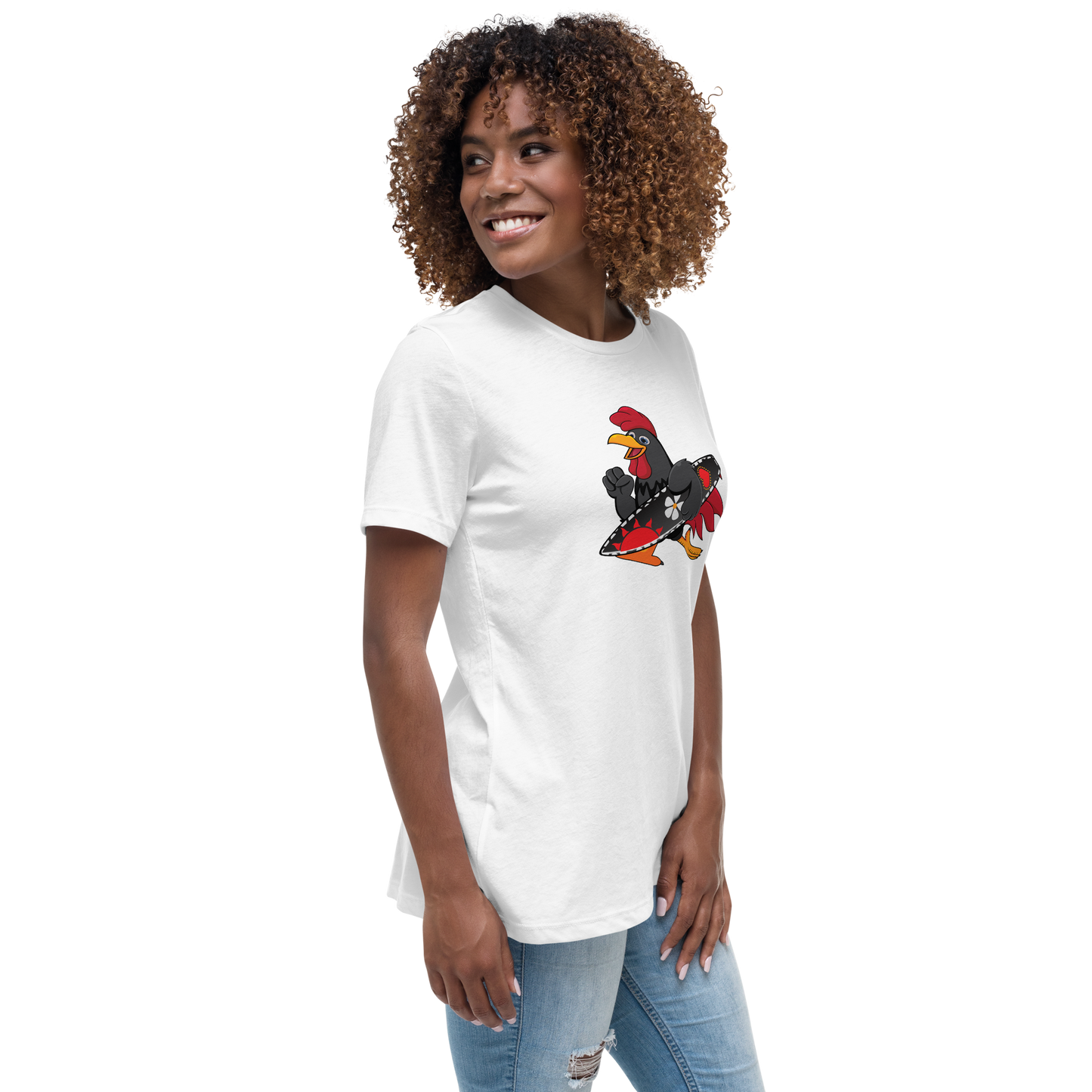 O galo - T-shirt mulher Bella + Canvas