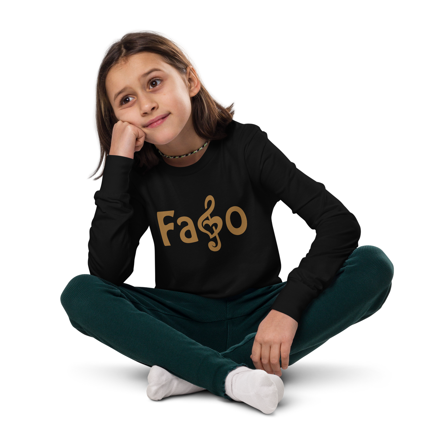 Fado - Long Sleeve criança Bella + Canvas