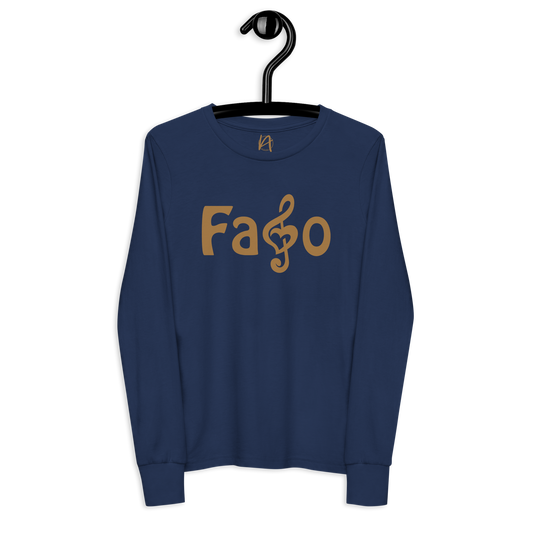 Fado - Long Sleeve criança Bella + Canvas