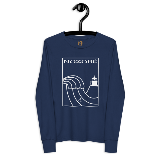 Nazaré surf 17 - Long Sleeve criança Bella + Canvas