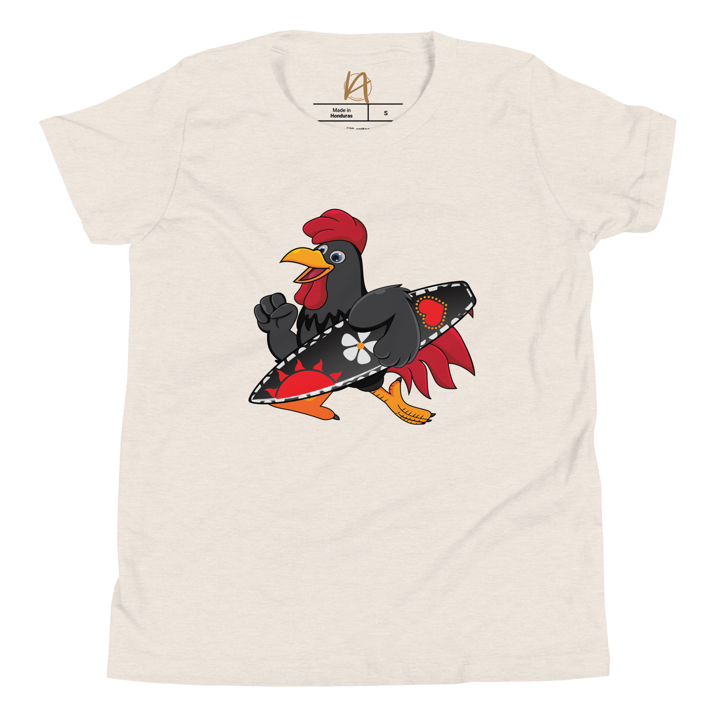 O galo - T-shirt criança Bella + Canvas