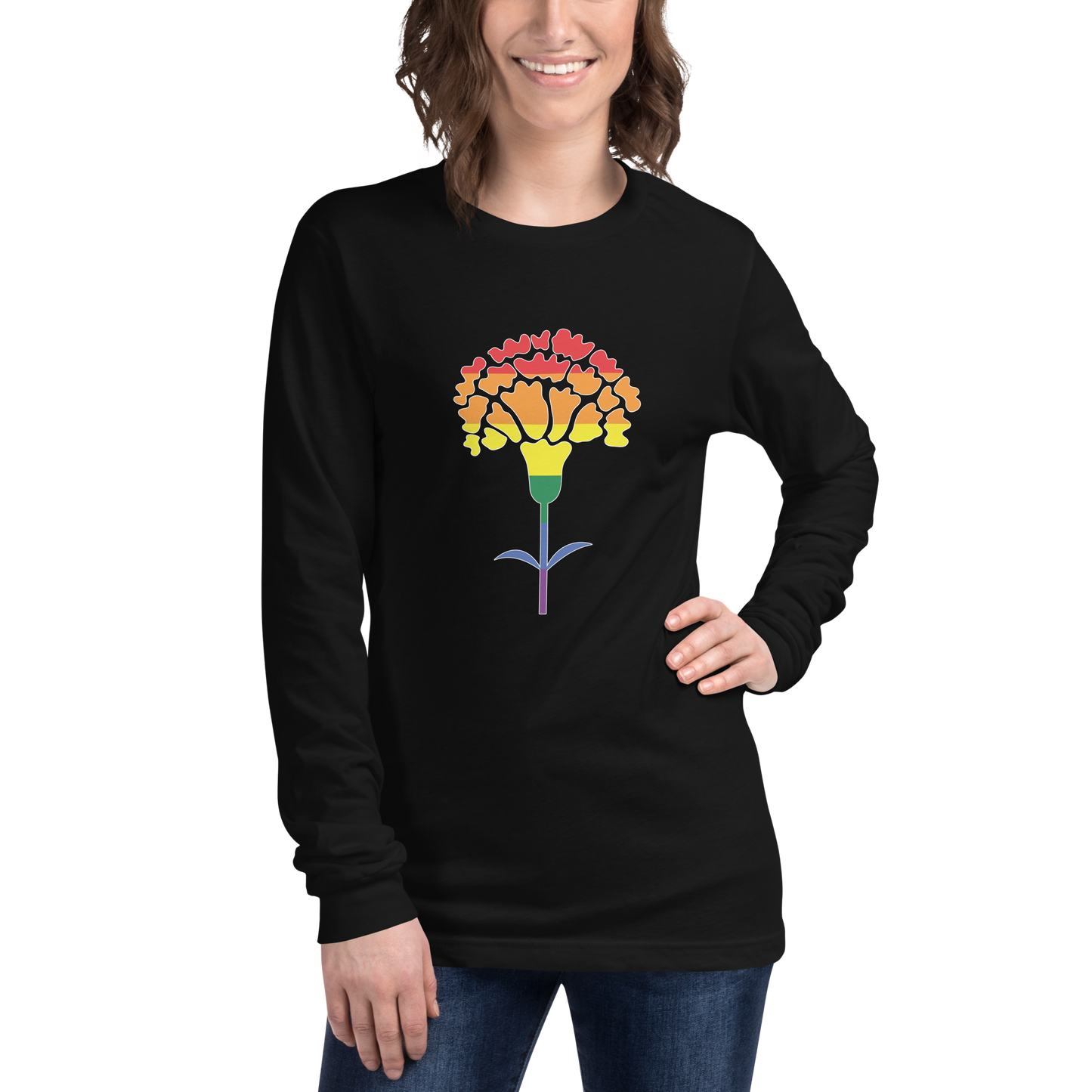 Cravo de Abril LGBTQIA+ - Long sleeve Bella + Canvas unissexo