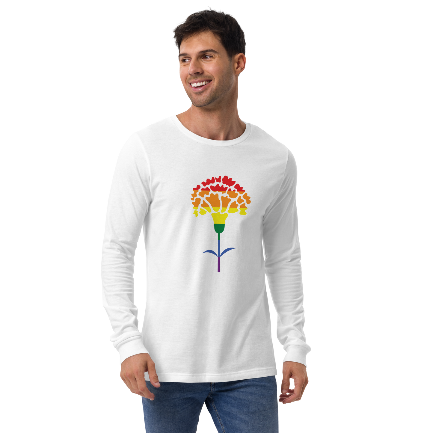 Cravo de Abril LGBTQIA+ - Long sleeve Bella + Canvas unissexo